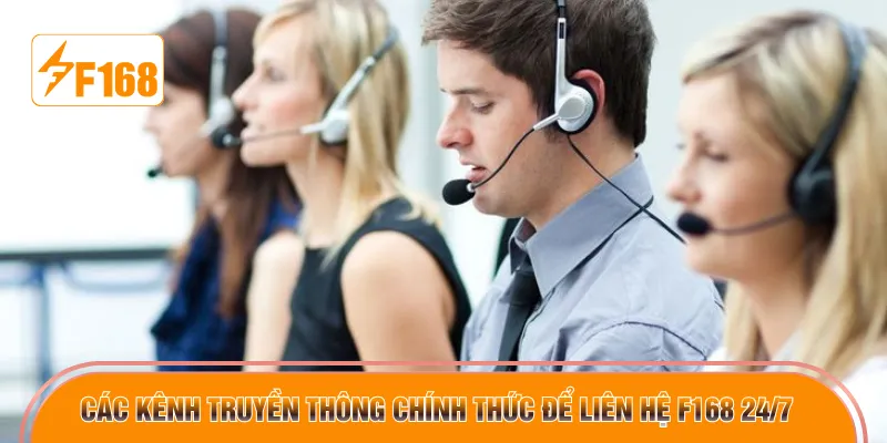 Các kênh truyền thông chính thức để liên hệ F168 24/7